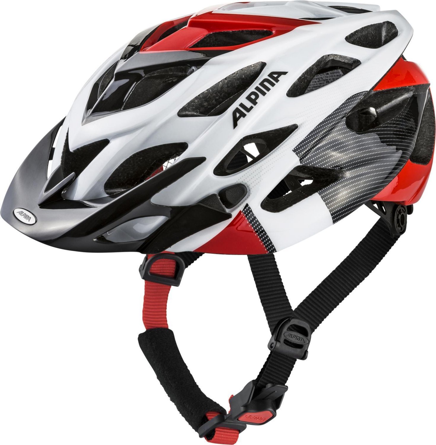 фото Велошлем alpina d-alto white-black-red 2020 (размер: 52-57 см)