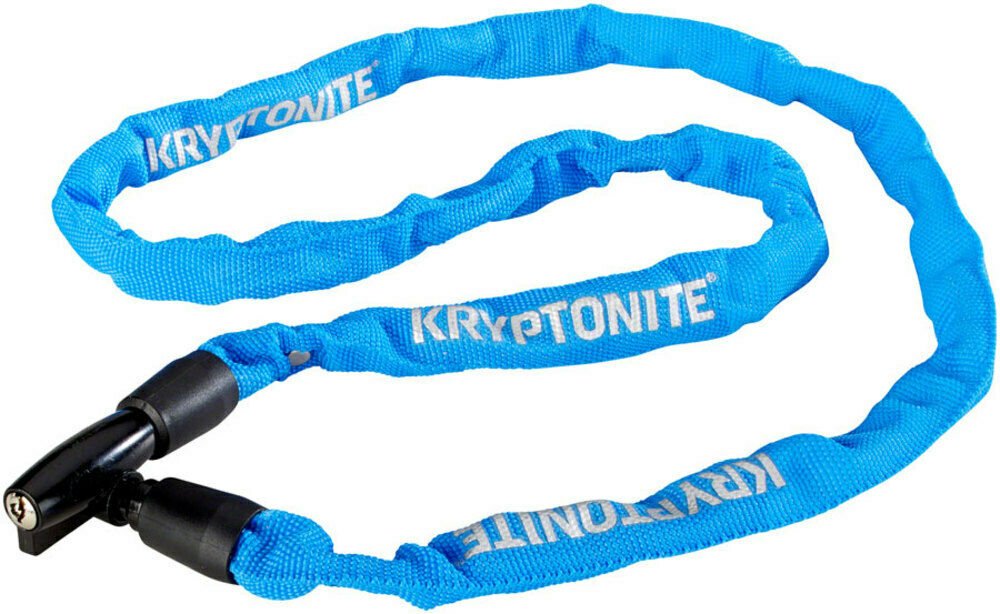 Замок велосипедный Kryptonite Keeper 411 Key Chain, 4x110CM, синий, 720018004332 замок велосипедный kryptonite keeper fold 810 цепь 1000 мм толщина цепи 8 мм 2021 720018002345