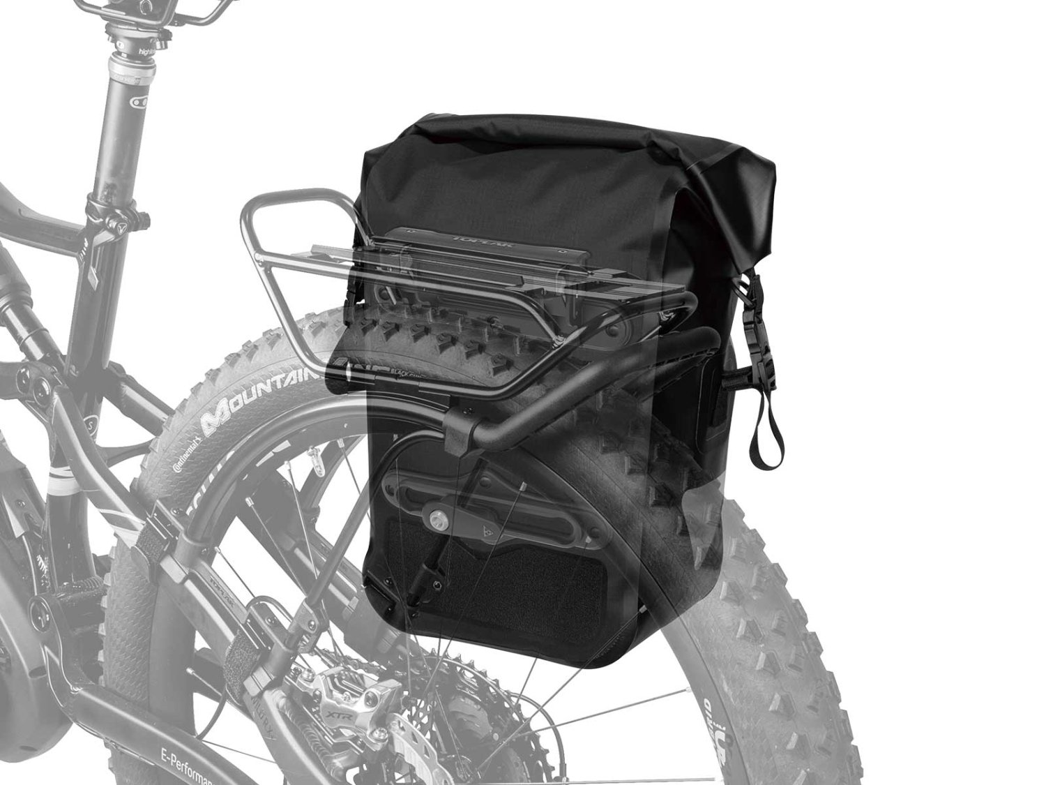 Сумка велосипедная TOPEAK PANNIER DRYBAG, на багажник, 15 л, TT9860B купить на ЖДБЗ.ру - фотография № 3
