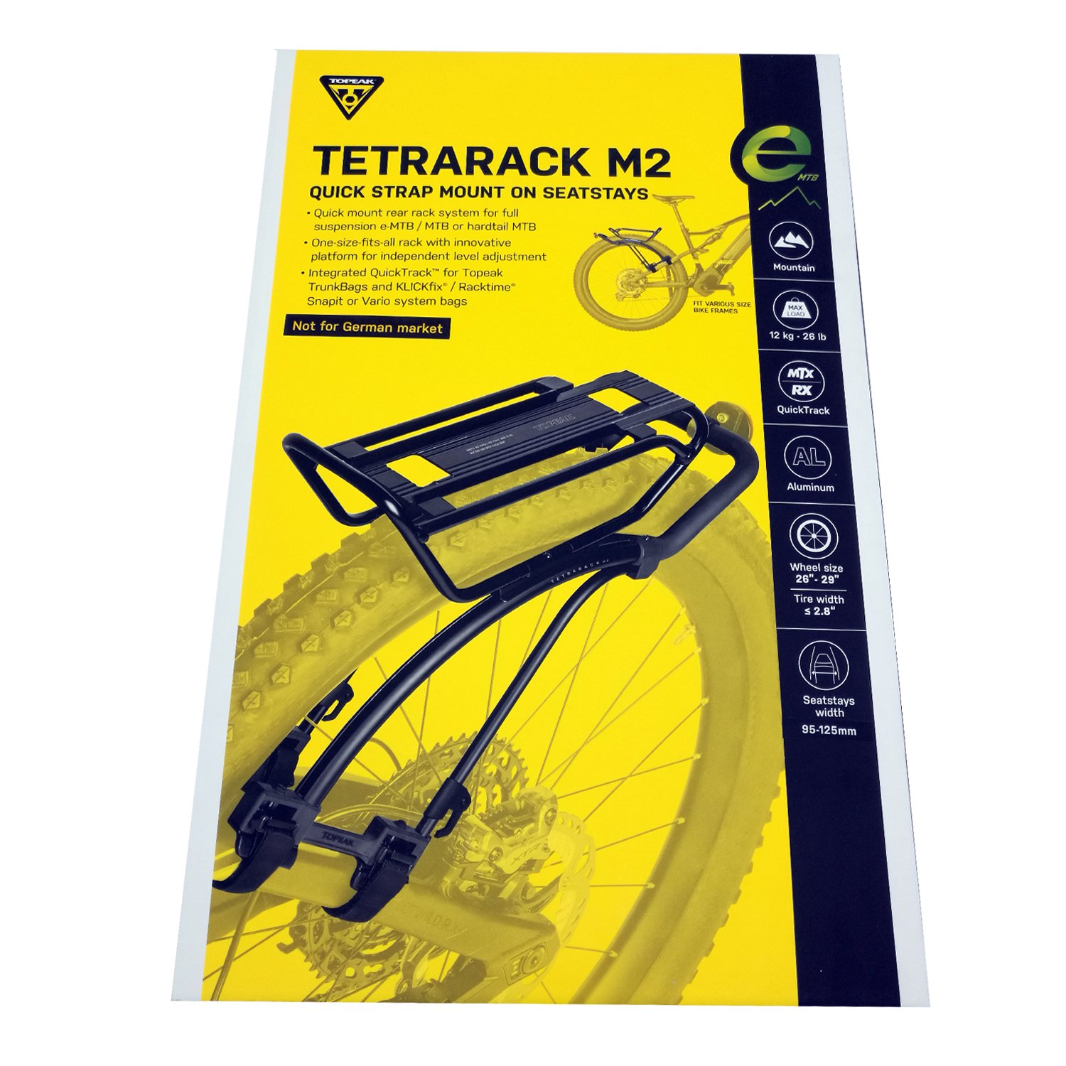 фото Багажник велосипедный topeak tetrarack m2 (mountain), на верхние перья, ta2408m2