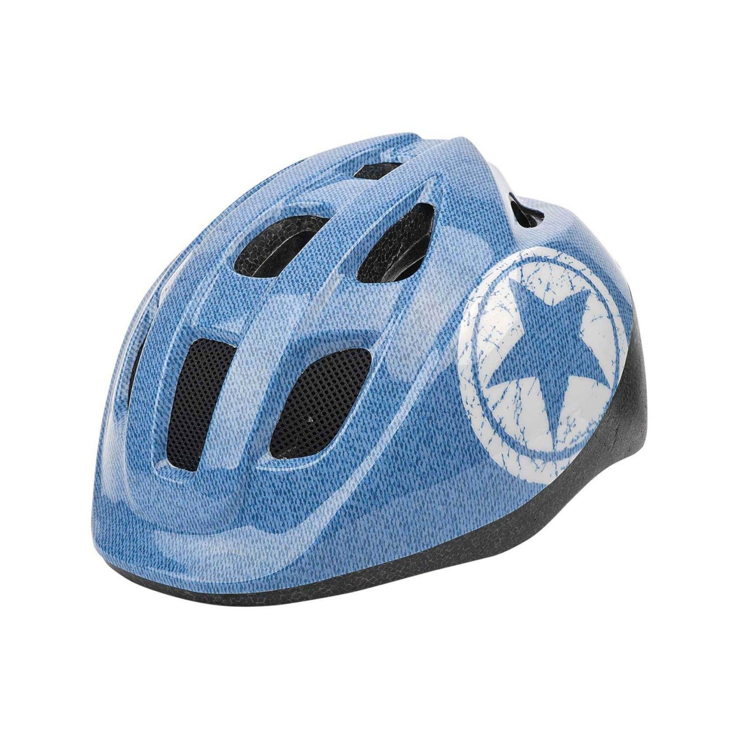 фото Шлем велосипедный polisport junior jeans, подростковый, blue/white, pls8740400019 (размер: s=52/56)