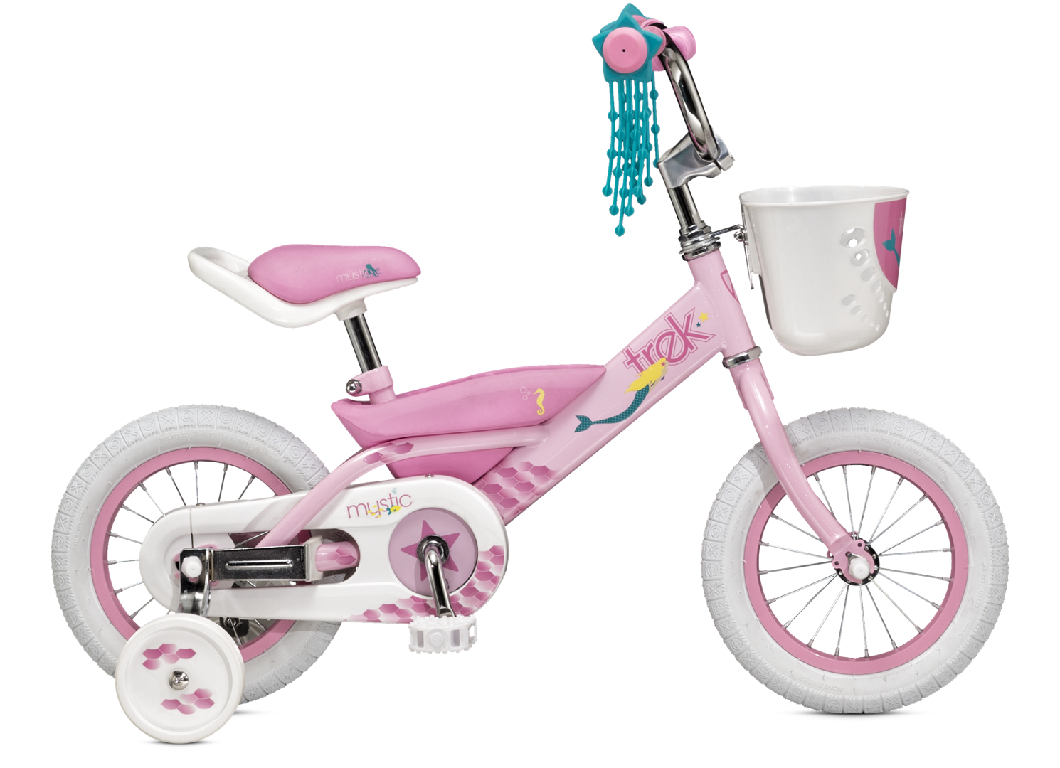 фото Детский велосипед trek mystic kds 12" 2016 (возраст: 2-4 года (рост: 80-105 см). цвет: seeglass poodle pink)