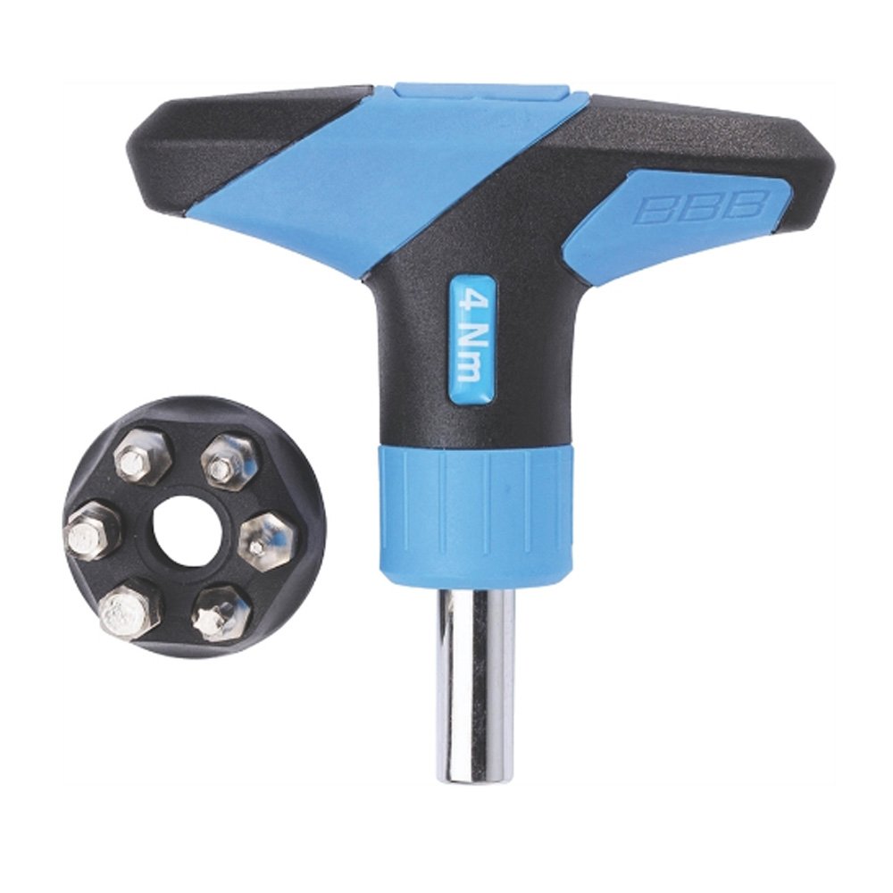 Ключ динамометрический BBB torque tool TorqueFix preset 6nm torque tool, черно-синий, BTL-119 ключ динамометрический park tool квадрат 1 4 биты 3 4 5 мм и t25 моменты 4 4 5 5 5 5 6 nm