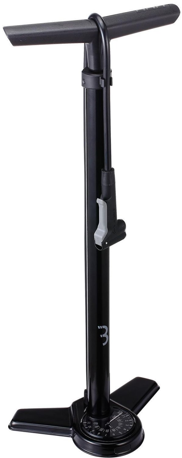 Насос напольный BBB floorpump AirStee, черный, BFP-27 манометр механический зажим резиновый шланг 18 см