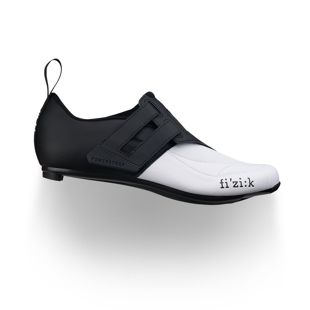 Велообувь  ВашВелосипед Велотуфли Fizik TRANSIRO R4 POWERSTRAP триатлон, черно-белый 2020, TRR4PSMI1 (Размер: 46,5)