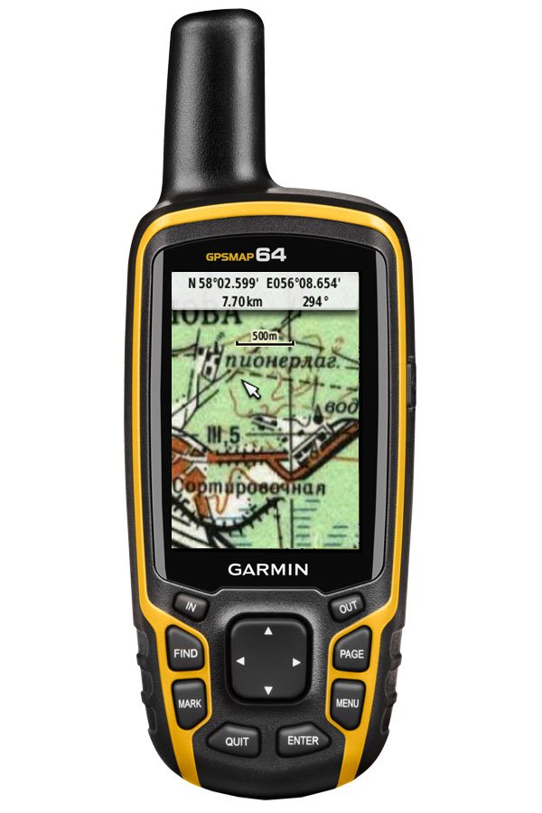

Велосипедный навигатор Garmin GPSMAP 64 Rus, черный-желтый, 010-01199-01