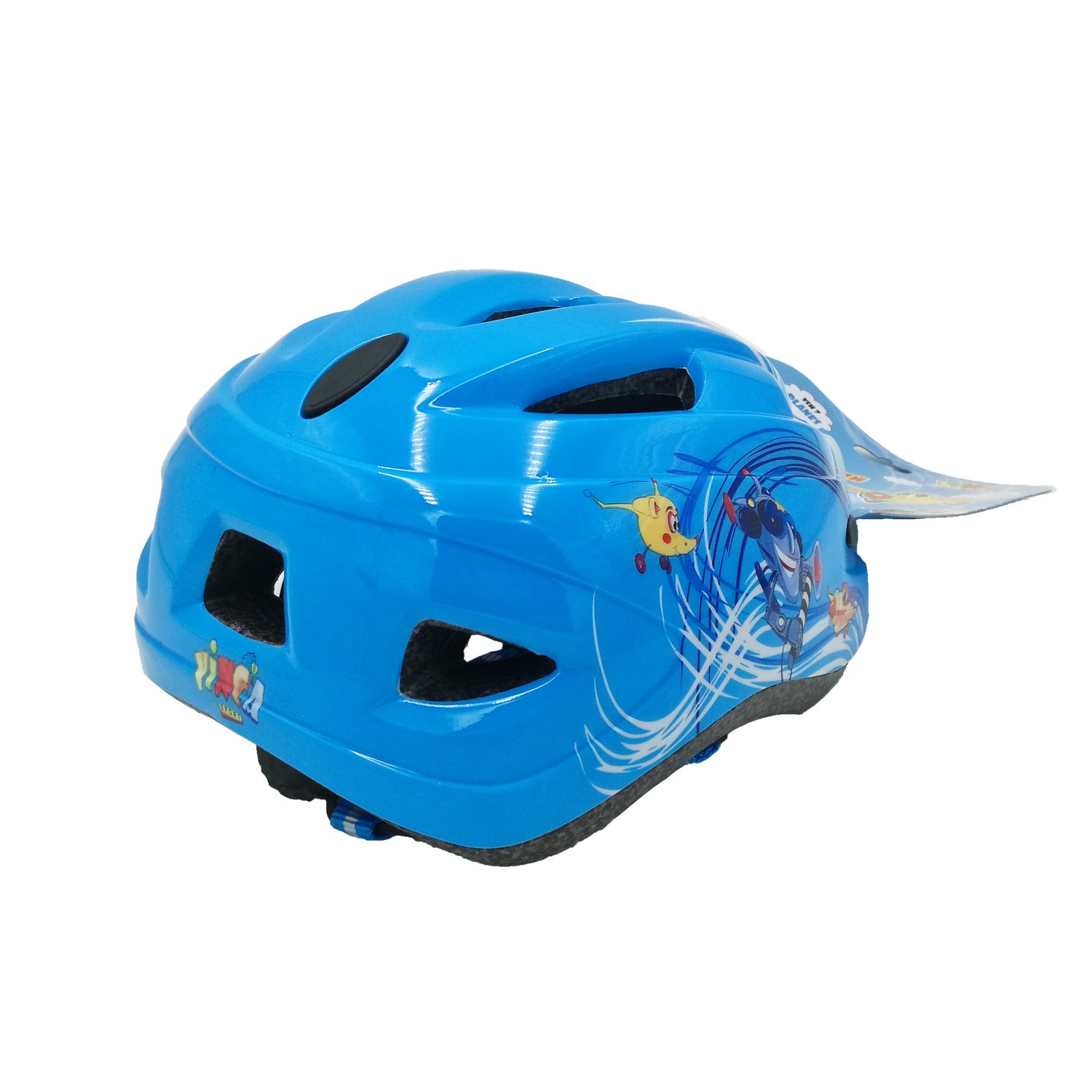

Велошлем детский Vinca Sport, "вертолетики", синий, VSH 7 planes (Размер: S (48-52 см))