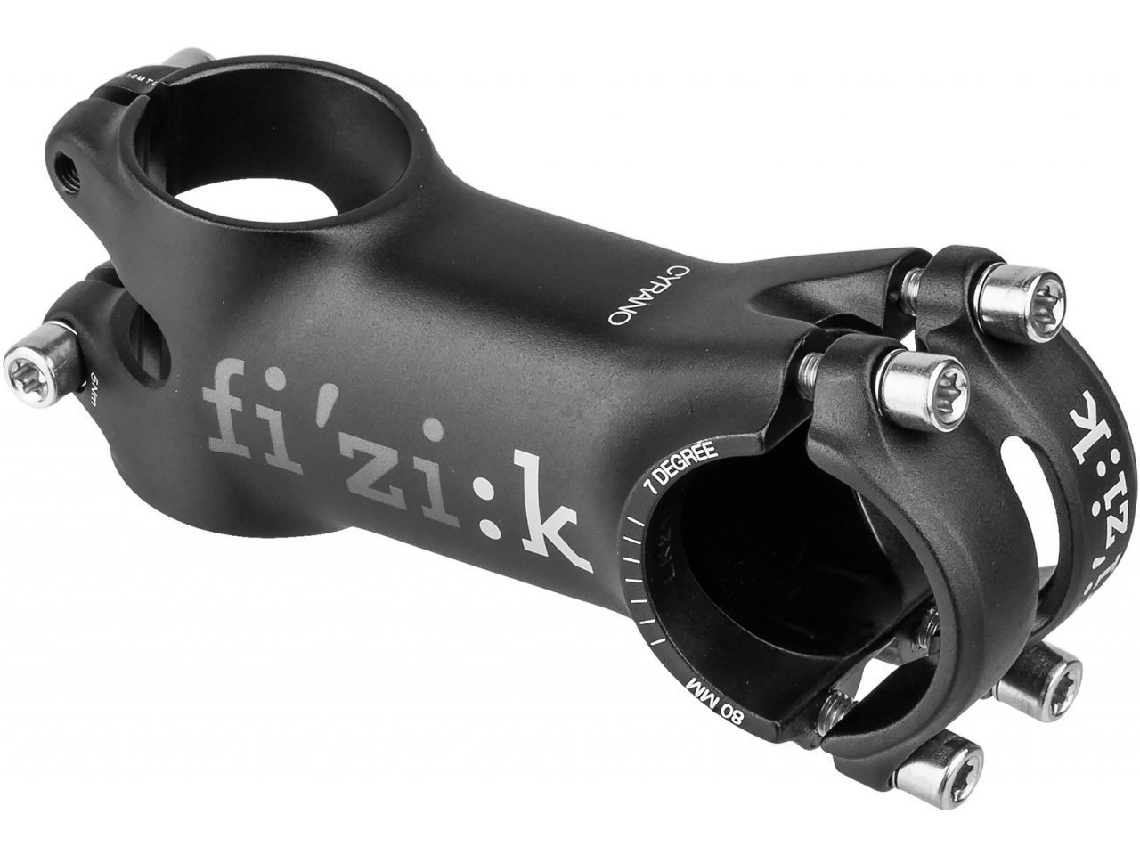 Вынос велосипедный Fizik Cyrano R5 +/- 7°, 80mm, черный, 114099R
