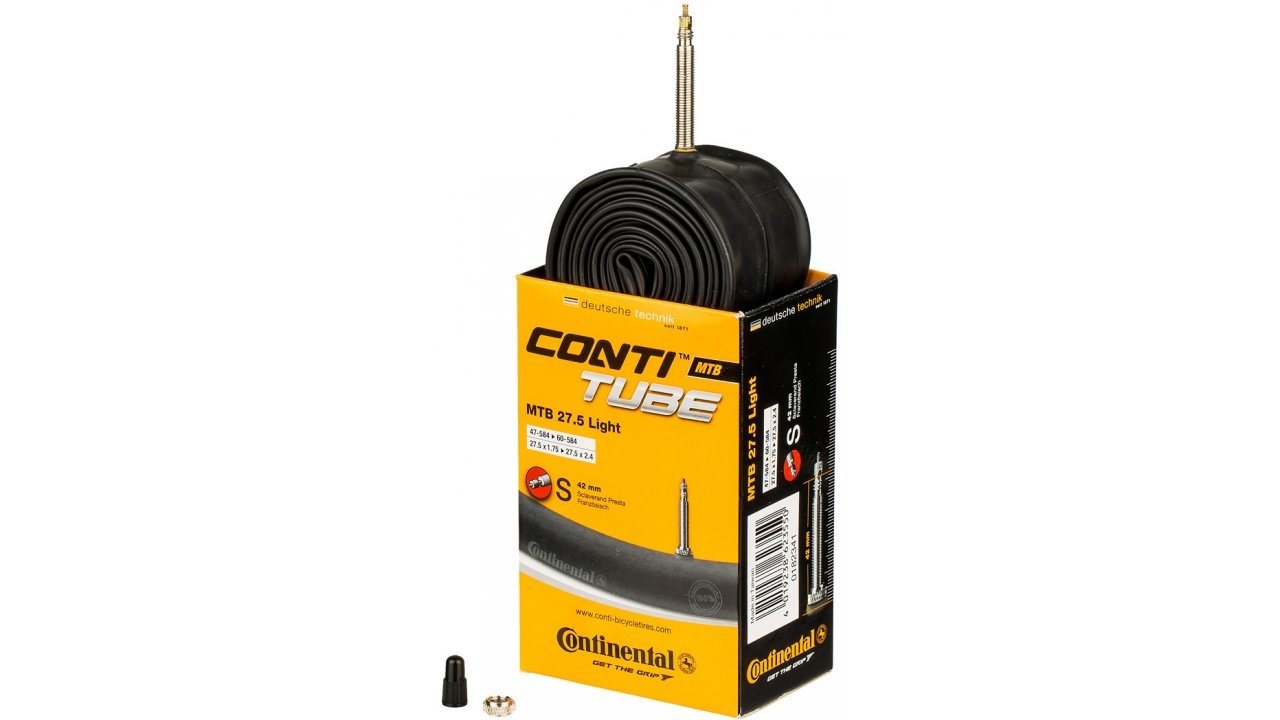 

Камера велосипедная CONTINENTAL Light 27,5", 47-62/584(SV42), Presta, A174220