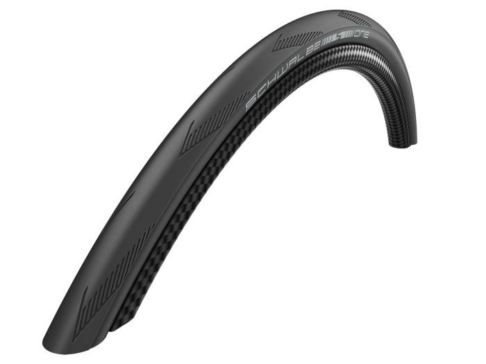 

Велопокрышка Schwalbe ONE 700x25C (25-622), folding, black white stripe, 11653965, Черный
