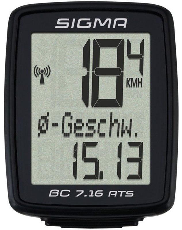 Велокомпьютер SIGMA Sport BC 7.16, проводной, черный, A228468 велокомпьютер sigma bc 7 16 7 функций проводной 07160