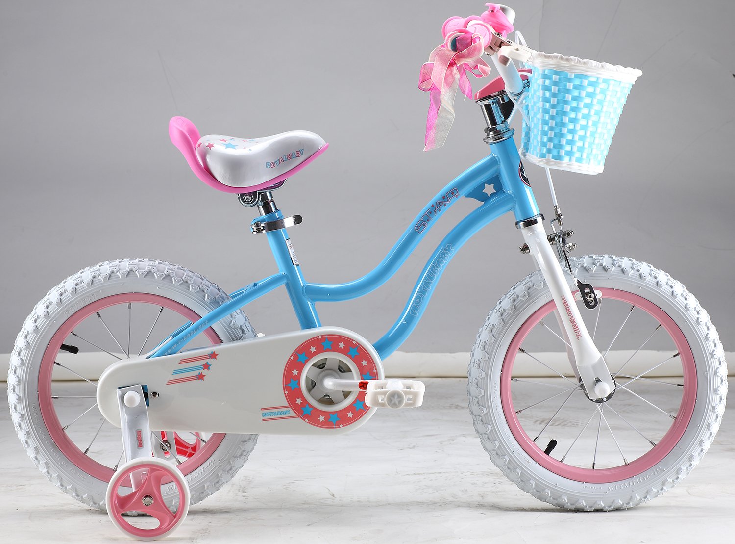 фото Детский велосипед royal baby stargirl steel 14" (возраст: 3-5 лет (рост: 105-130см), цвет: голубой)