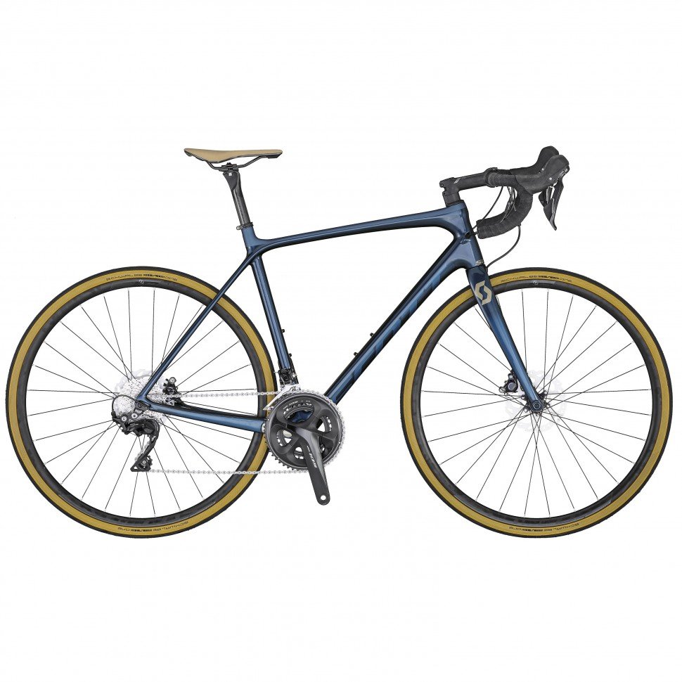 фото Шоссейный велосипед scott addict 20 disc, 28", 2020 (рама: xs (рост: 155-175см.), цвет: голубой)