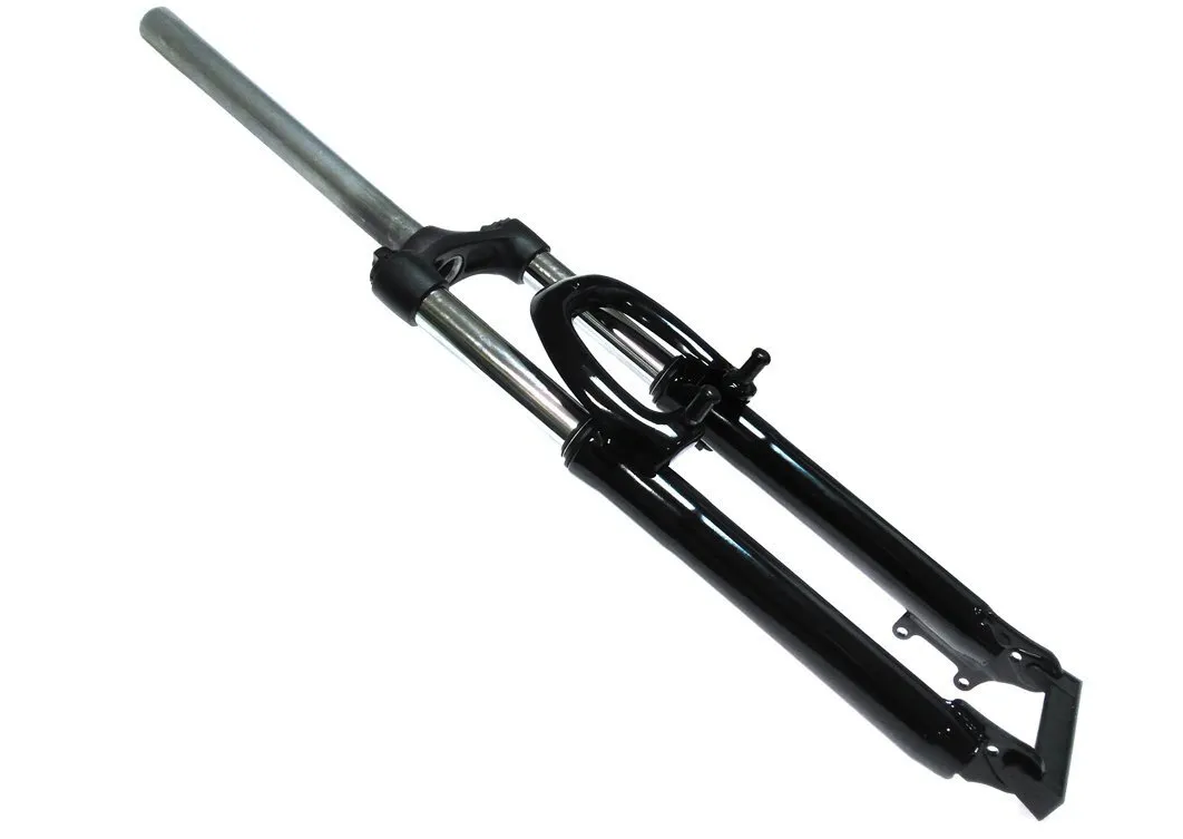 фото Вилка велосипедная partner, 27,5", 1-1/8" (28,6), безрезьбовая, v-brake/disc brake, ход 120 мм, черный, ут00001249 no name