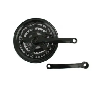 

Комплект шатунов (система) SHIMANO, DC-300, SQR, 9/16", длина 165 мм, 28/38/48, с защитой, черный, RCWDC3000001
