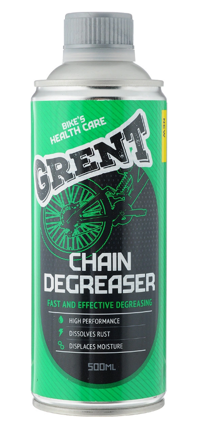 Очиститель цепи GRENT CHAIN DEGREASER, 500мл, 40486 cмазка для цепи grent синтетика 520 мл аэрозоль 40387