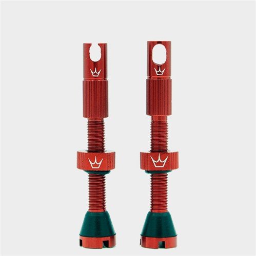 

Ниппель бескамерный Peaty's Chris King (MK2) Tubeless Valves, 60mm, 2 штуки, Red, PTV2-60-RED-12
