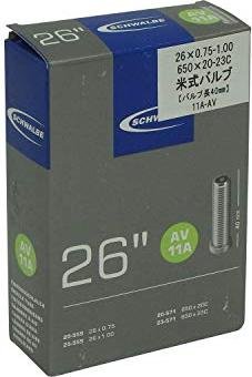 

Камера велосипедная Schwalbe AV11A, 20/25-559/571,1х1,5, 26", 40mm автовентиль, 10422240