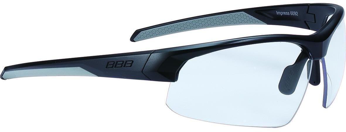 Очки велосипедные BBB Impress PC clear lens 1pcs / 12пар, черный, BSG-60D