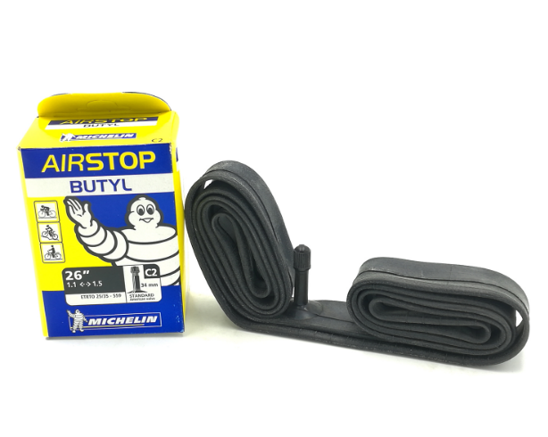 Камера велосипедная Michelin C2 Airstop, 26x1.0/1.5 Presta, 125193 купить на ЖДБЗ.ру - фотография № 6