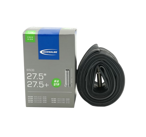 Камеры для велосипеда Велокамера Schwalbe AV21F, 27.5x2.10-3.00, 54/75-584, Schraeder, Freeride, 10400030