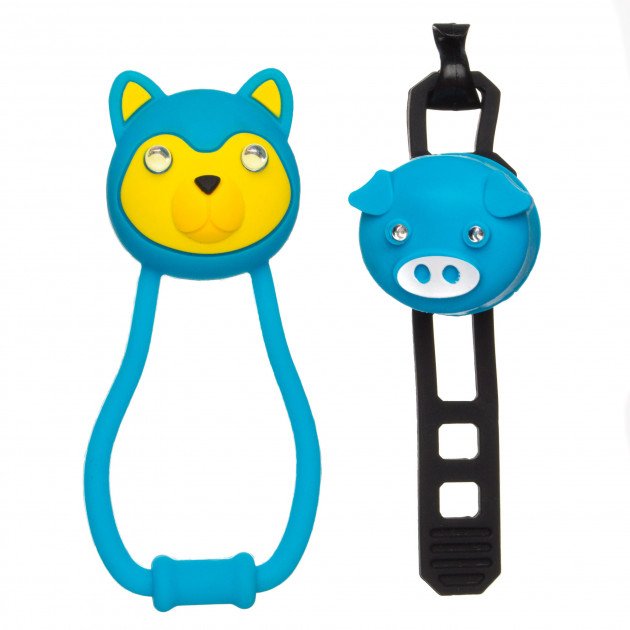 

Комплект освещения KELLYS ANIMAL синий: силиконовые фонарики TEDDY+PIGGY, 74162