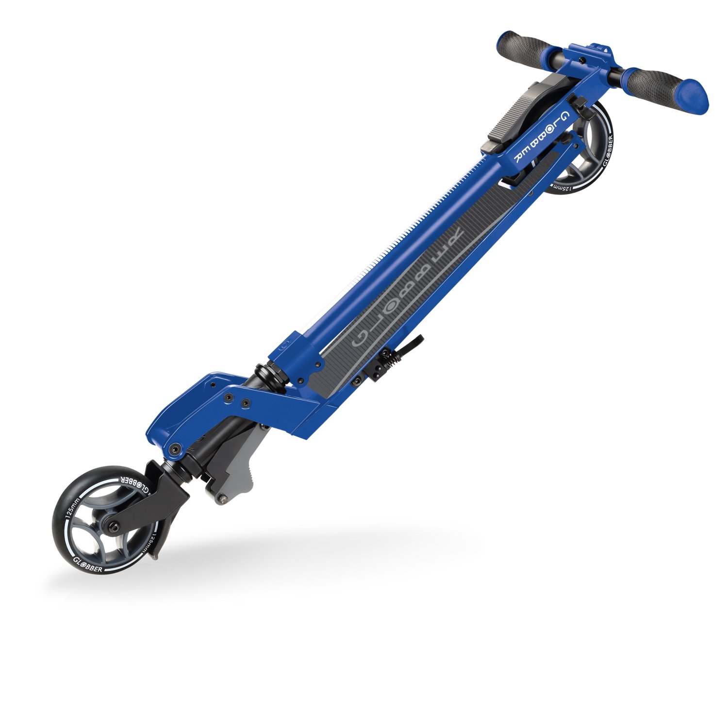 фото Самокат globber one k 125, складной, подростковый, двухколесный, нагрузка до 100 кг, синий, 670-100