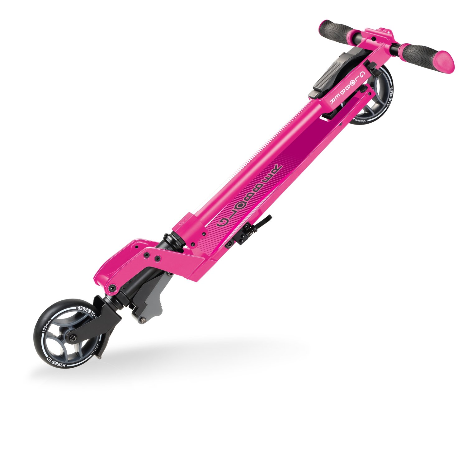 фото Самокат globber one k 125, складной, подростковый, двухколесный, розовый, 670-110