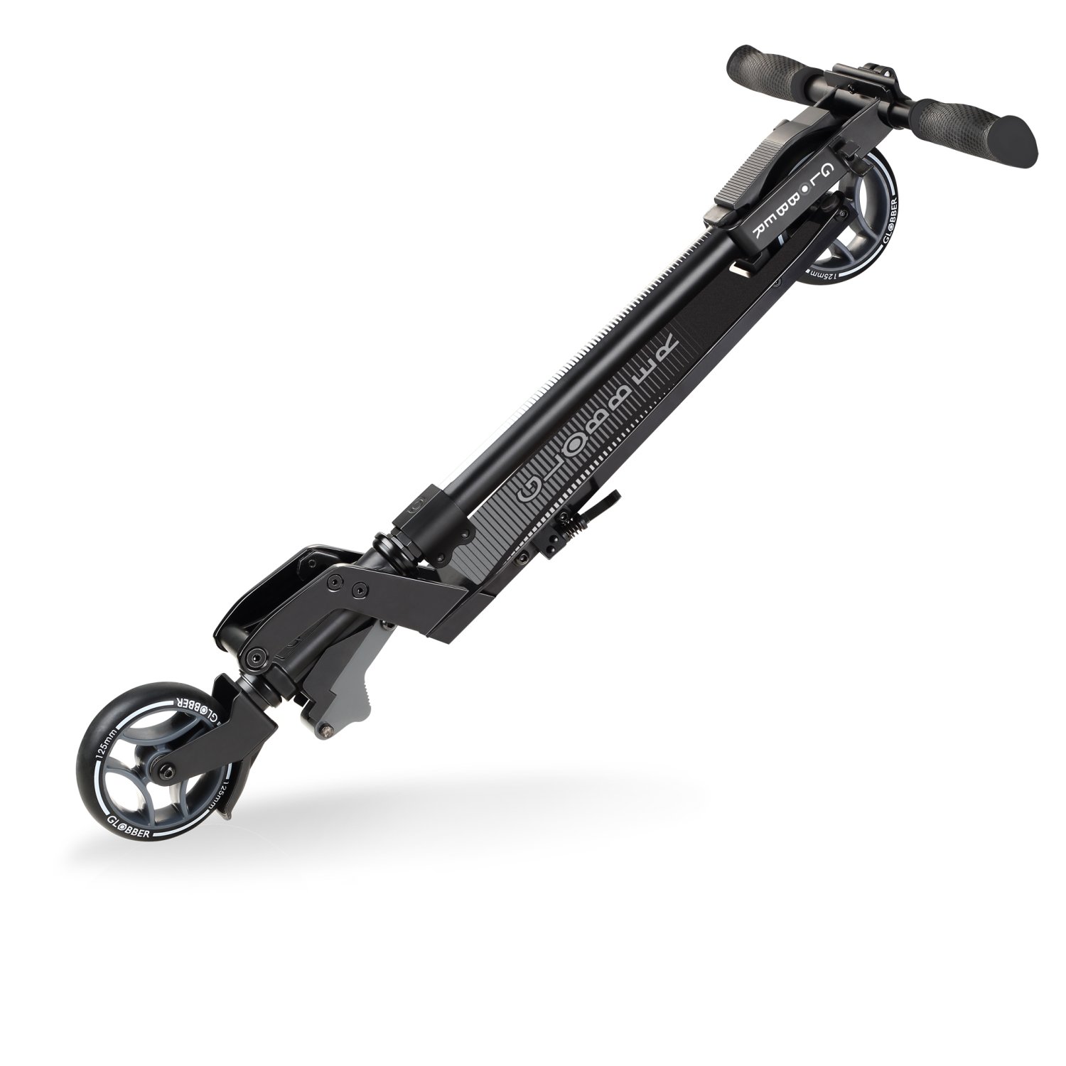 фото Самокат globber one k 125, складной, подростковый, двухколесный, нагрузка до 100 кг, черный, 670-120