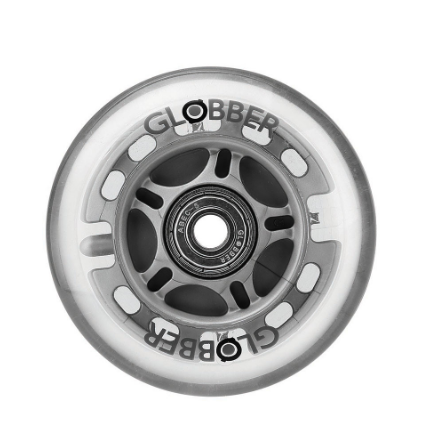 Колесо для самоката Globber LIGHTNING WHEEL SET, 80 mm, для PRIMO / EVO, прозрачный, 526-011 колесо для самоката globber one nl 230 wheel 526 015
