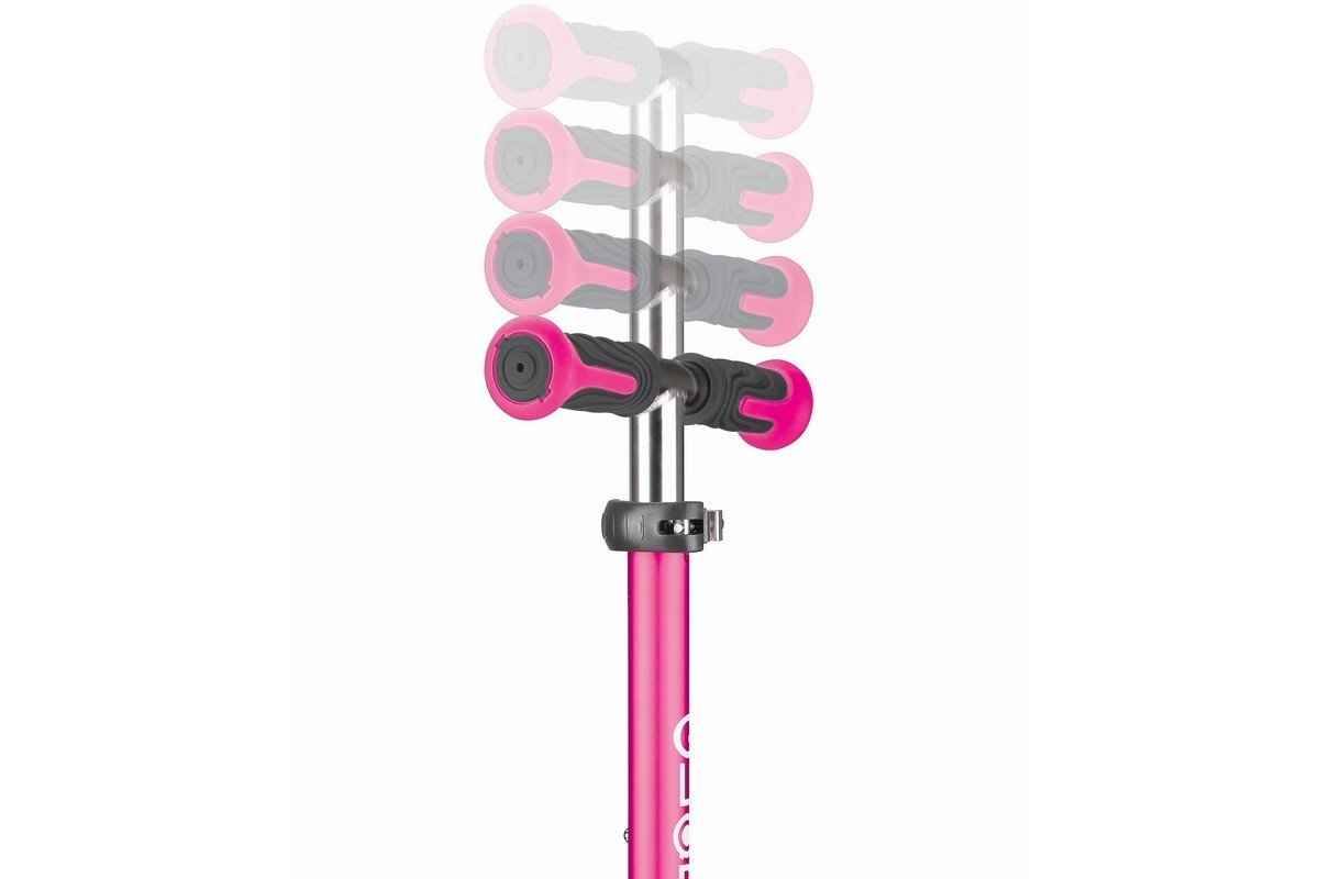 фото Самокат globber elite deluxe flash lights, детский, складной, трехколесный, светящиеся колеса, розовый, 2020, 449-110-3