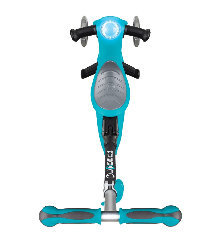 фото Самокат globber go up deluxe play light, детский, трансформер, трехколесный, складной, бирюзовый, 648-105