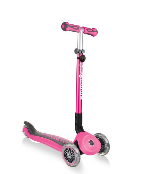 фото Самокат globber go up deluxe play light, детский, трансформер, трехколесный, складной, розовый, 648-110