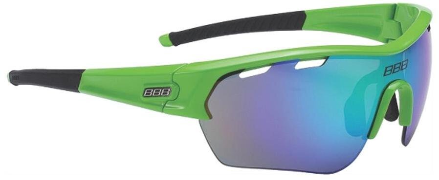 Очки велосипедные BBB Select XL MLC, green XL lens black tips зеленый, BSG-55XL