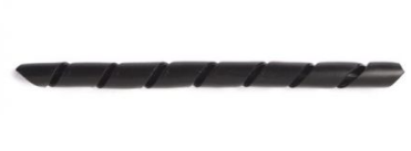 Трубка спиральная оберточная ELVEDES, Ø15 мм, спирали 12-70 мм, 10 м, черный, 2018034