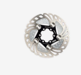 Ротор велосипедный ELVEDES, CRX14, Ø140 мм, 101 г, с охлаждающими ребрами. Материал: нержавейка, алюминий ротор велосипедный elvedes rx14 плавающий ø140 мм 96 г материал нержавейка алюминий 2015152