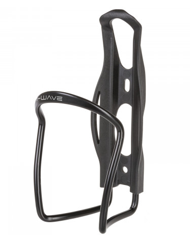 Флягодержатель велосипедный M-Wave, алюминий-пластик, с доп. поддержкой фляги 45г черный, 5-340018