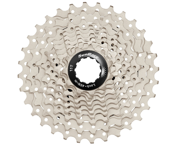 

Кассета велосипедный SunRace R86 8ск., 11-28T. NICKEL, CSR86 8AS-BOX