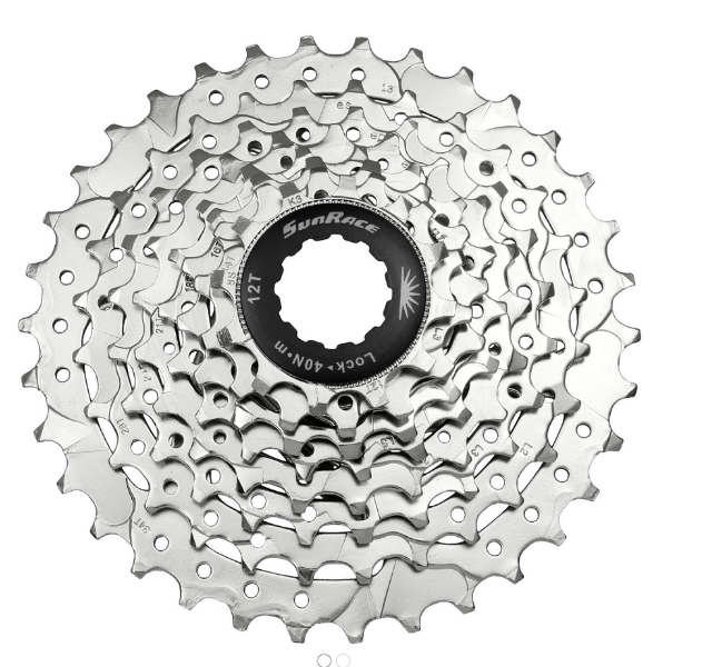 

Кассета велосипедная SunRace M63 7 ск., 12-28T. NICKEL, CSM63 7BS-BOX