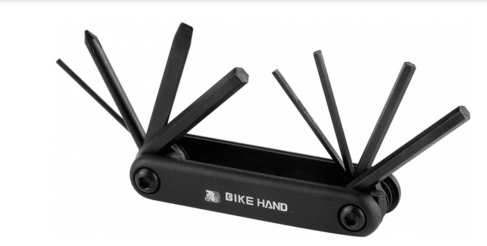

Мультитул Bike Hand YC-270, складной, 8 ключей, чёрный, 230034
