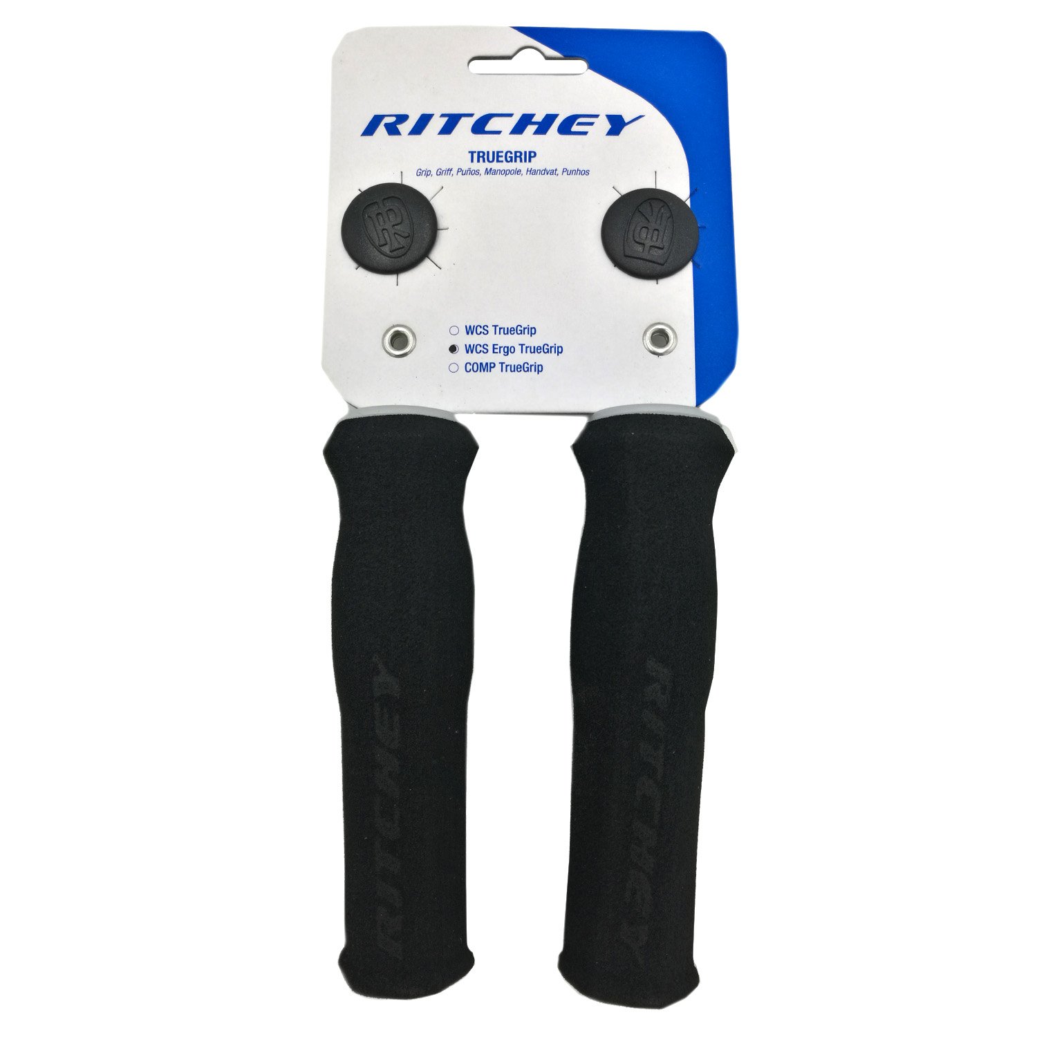 фото Грипсы велосипедные ritchey wcs ergo, mtb, 130 мм, черный, 38450817001