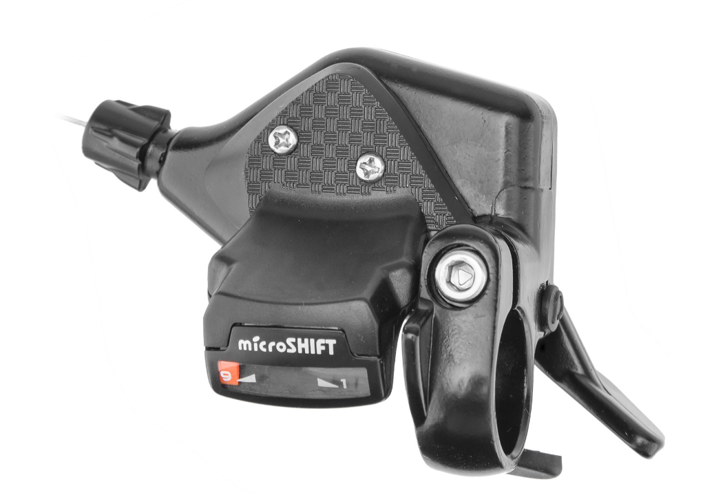

Шифтер велосипедный MICROSHIFT TS71-9R, правый, 9 скоростей. трос 2050 мм, 590127