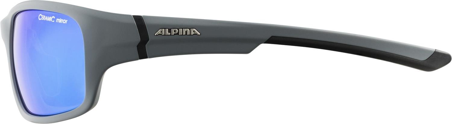 фото Очки велосипедные alpina lyron s cool, солнцезащитные, grey matt-black/blue mirror, a86443_31