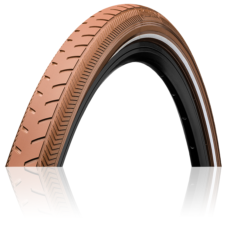 

Велопокрышка Continental RIDE Classic, 28 x 1.6 (42-622), Reflex, ExtraPuncture Belt, 3/180 TPI, E25, коричневый, 101545