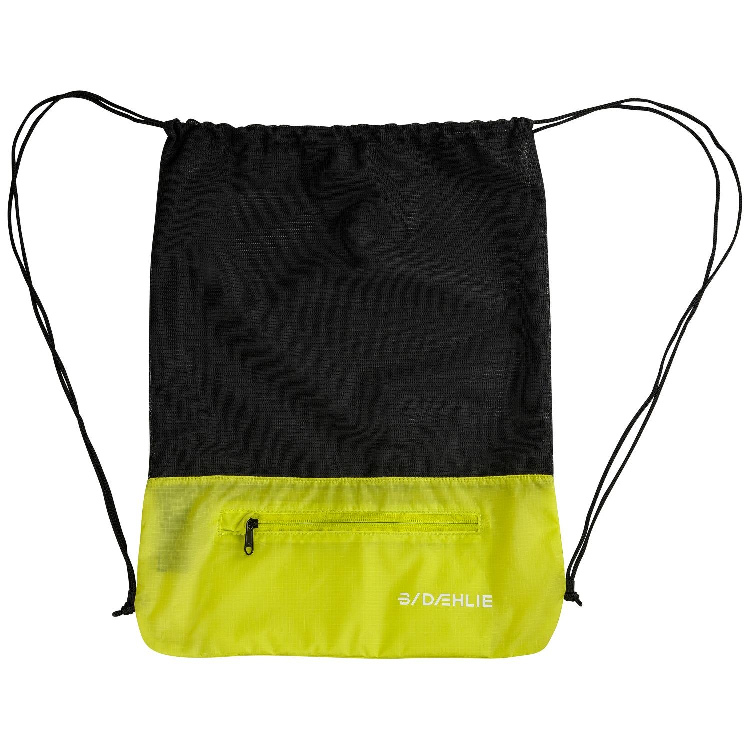 Велорюкзак-мешок Bjorn Daehlie Bag Gym, Black/Yellow, 2020, 333129_52450 конверт мешок jooy microfleece anthracite black kaiser 6571824