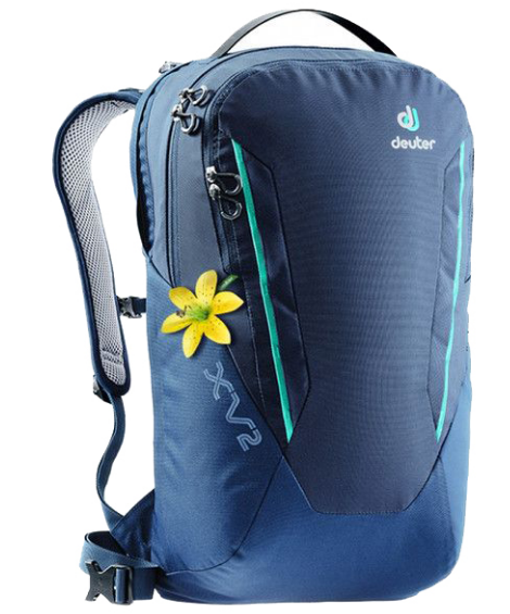 Велорюкзак Deuter XV 2 SL, 19 л, navy-midnight, 3850318_3379 велорюкзак deuter act trail sl женский 28 л turquoise midnight 3440215 3312