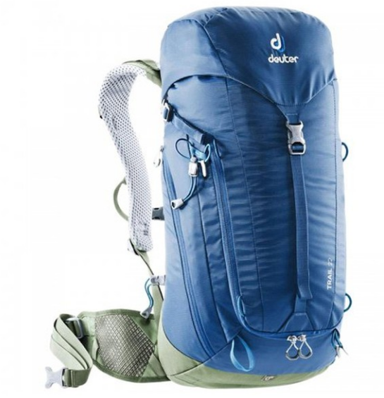 Велорюкзак Deuter Trail, 22 л, steel-khaki, 3440119_3235 велорюкзак deuter aircontact 45 10 76x32x24 45 10 л красный 33422 5520