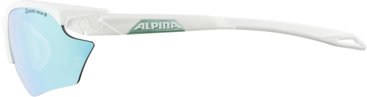 фото Очки велосипедные alpina twist five hr s cm+, white matt-pistachio/emerald mirror, a85980_11
