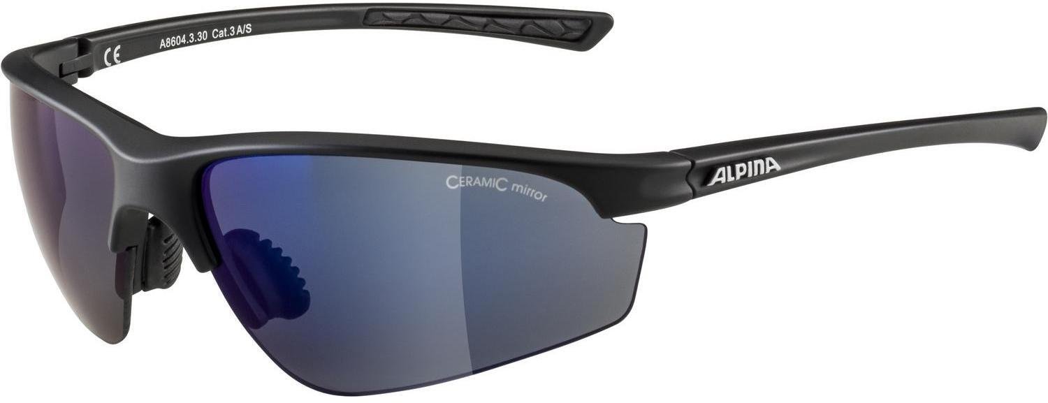 Очки велосипедные Alpina Tri-Effect 2.0, Black Matt/Blue Mirror+Clear+Orange Mirror, A8604330 очки велосипедные alpina tri effect 2 0 tin a8604325