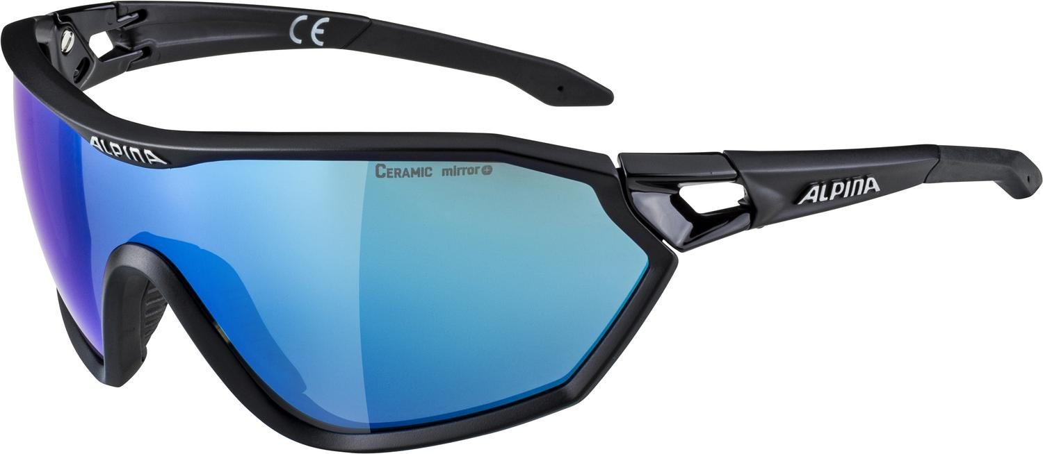 Очки велосипедные Alpina S-Way L CM+, Black Matt/Blue Mirror, A8625031 очки 509 aviator 2 0 с магнитной линзой f02005700 000 004